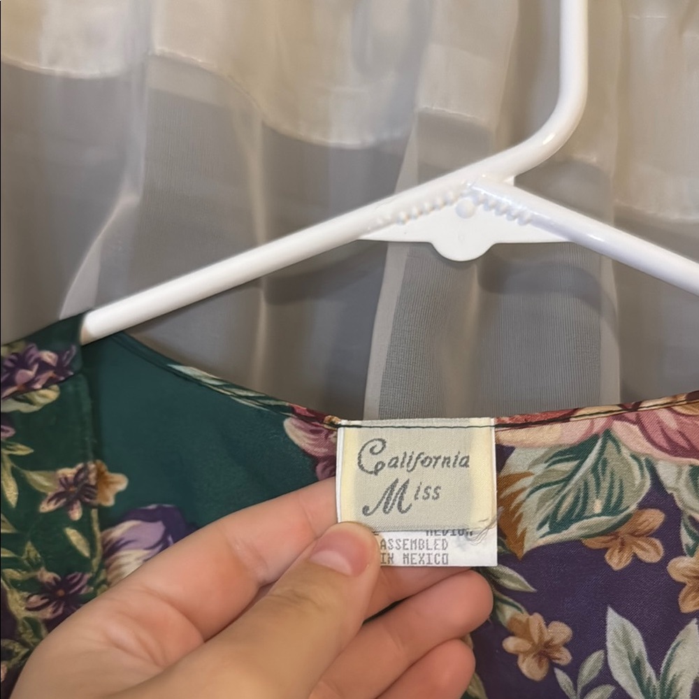 Floral Silk Robe - Picture 3 of 5